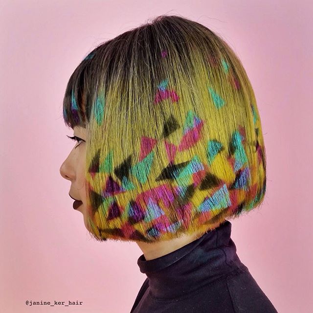 Hair Stenciling: il Nuovo Coloratissimo Trend Per Capelli 2016