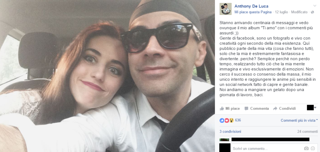 "Te l'ho detto ogni giorno senza che tu te ne accorgessi": la dichiarazione d'amore del fotografo commuove il web