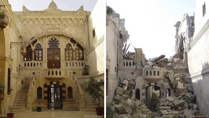 10 immagini che mostrano Aleppo (Siria) prima e dopo le bombe