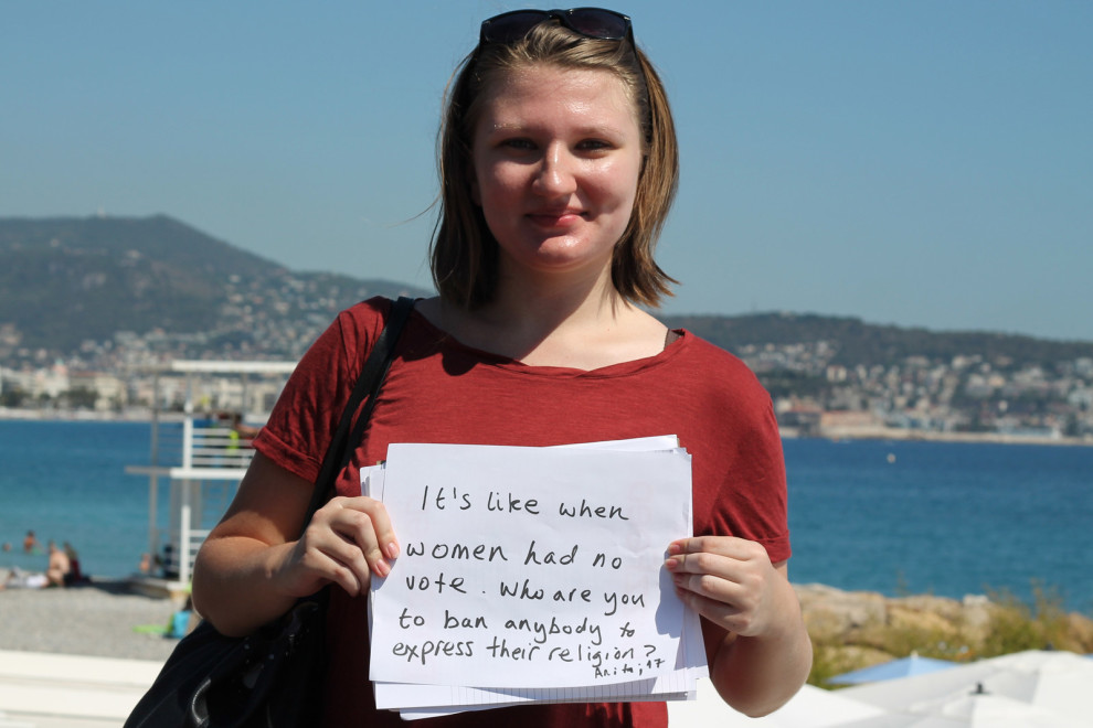 "Cosa significa per voi il divieto di portare il burkini": rispondono le donne a Nizza