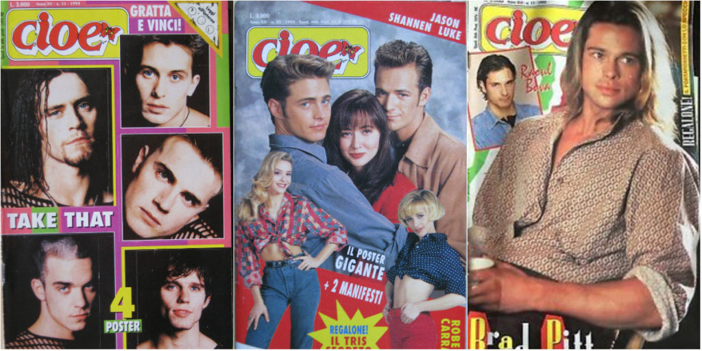 Le migliori copertine di Cioè anni '90 (e anche '80). Quanti di questi numeri ricordate?