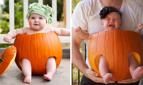 25 divertenti foto di bambini che non sono uscite come gli originali a cui si ispirano