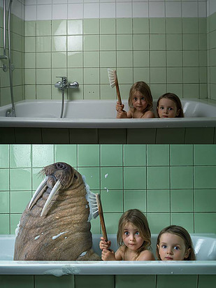 Ecco come questo papà realizza queste pazze foto con le sue figlie
