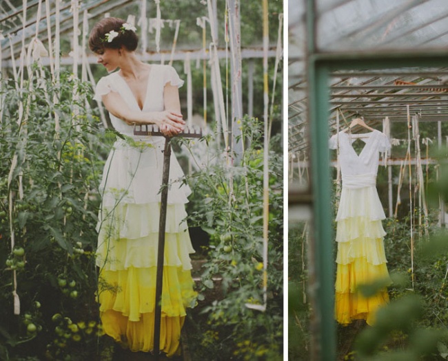 Bianco... con finale colorato! Ecco la nuova tendenza degli abiti da sposa