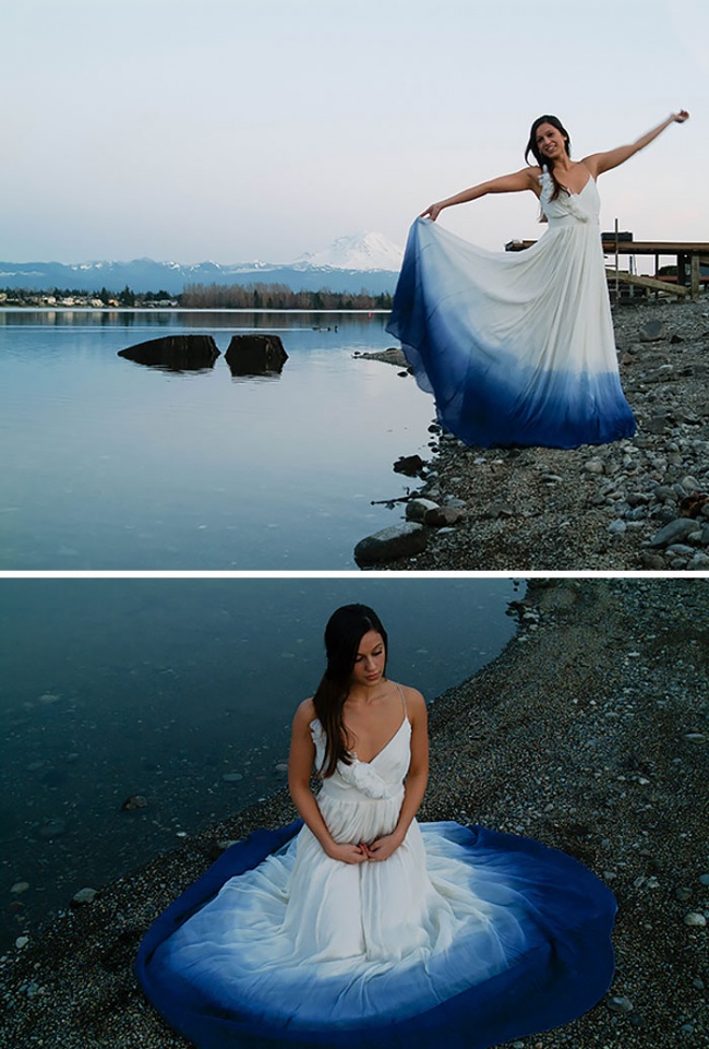 Bianco... con finale colorato! Ecco la nuova tendenza degli abiti da sposa