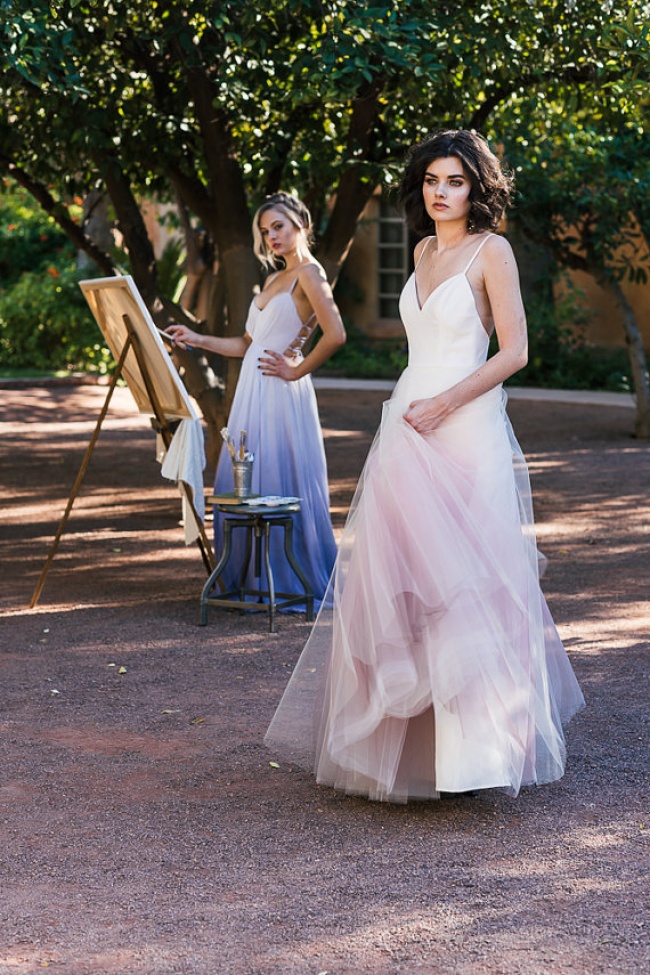 Bianco... con finale colorato! Ecco la nuova tendenza degli abiti da sposa