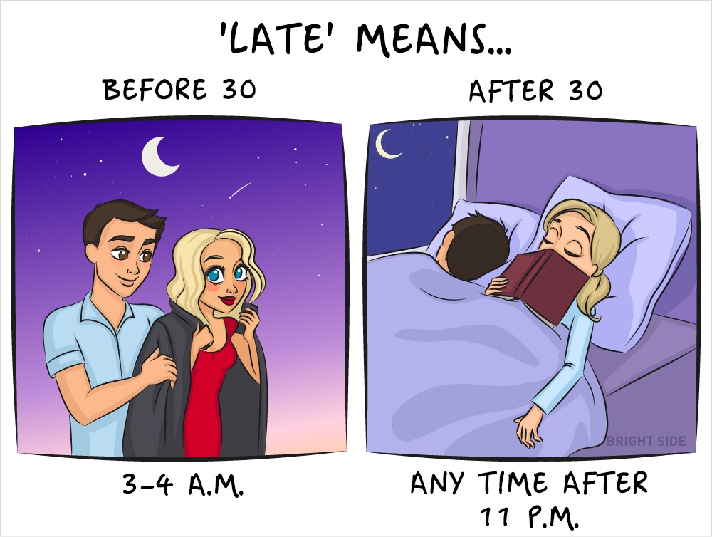 20 anni VS 30 anni: trova le differenze