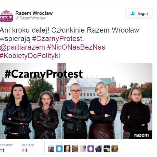La Polonia emana un disegno di legge anti-abortista: scoppia la #ProtestaNera delle donne