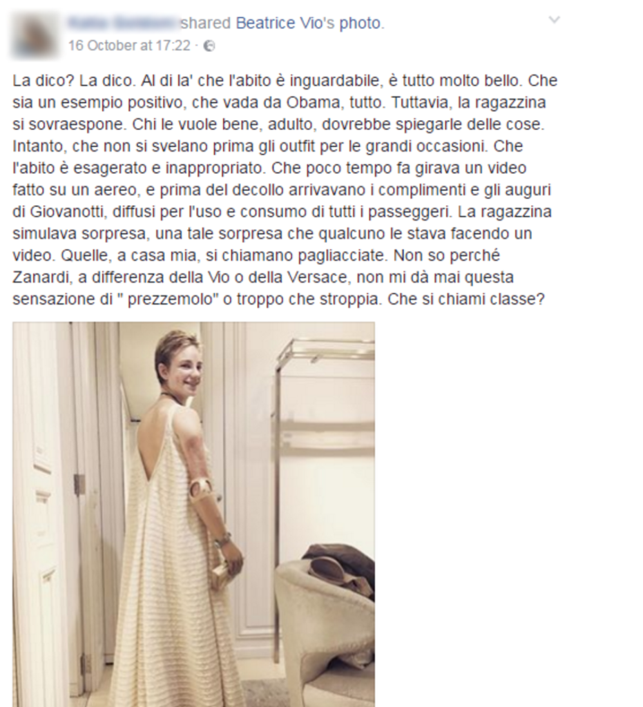 Cena alla Casa Bianca: gli insulti a Bebe Vio fanno schifo, quelli sull'aspetto fisico di Agnese Renzi anche