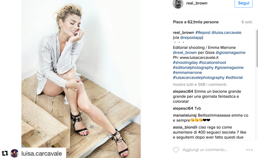 "21 Sfumature di Brown": video super sexy per Emma. E anche le foto non scherzano