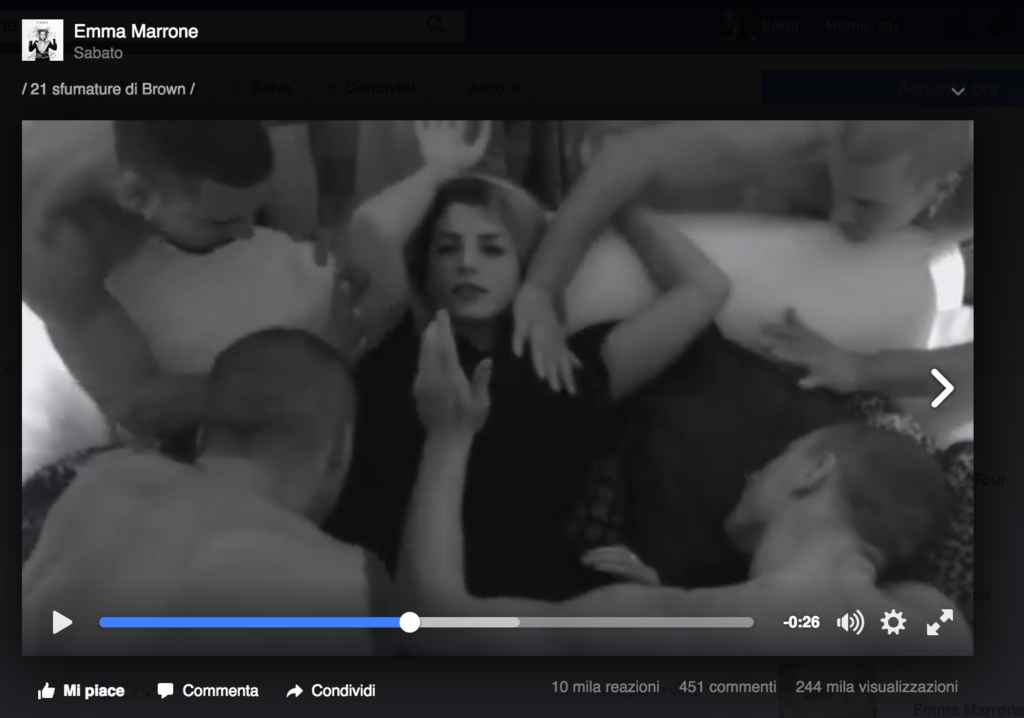 "21 Sfumature di Brown": video super sexy per Emma. E anche le foto non scherzano