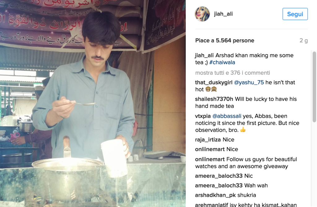 Da ragazzo del tè a modello per caso grazie a una foto su Instagram. Ecco chi è #ChaiWala