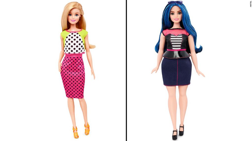 La Barbie curvy Ashley Graham e l'evoluzione realistica delle altre bambole