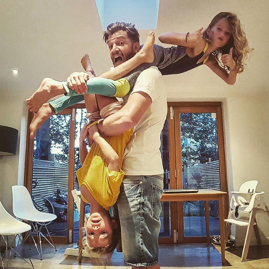 Essere papà di quattro figlie: il fotoracconto