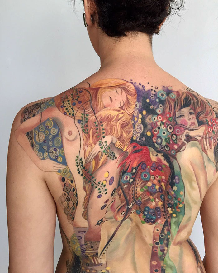 20 tatuaggi ispirati a Gustav Klimt per persone con un lato artistico spiccato
