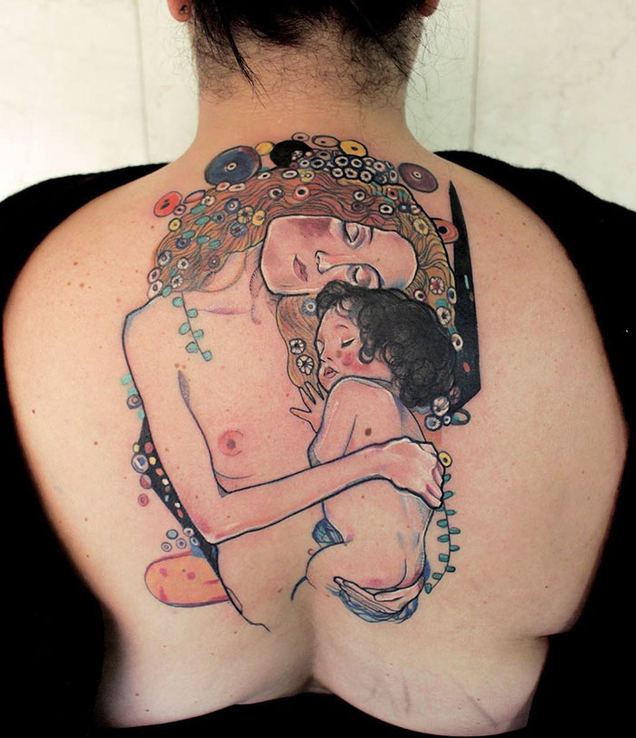 20 tatuaggi ispirati a Gustav Klimt per persone con un lato artistico spiccato