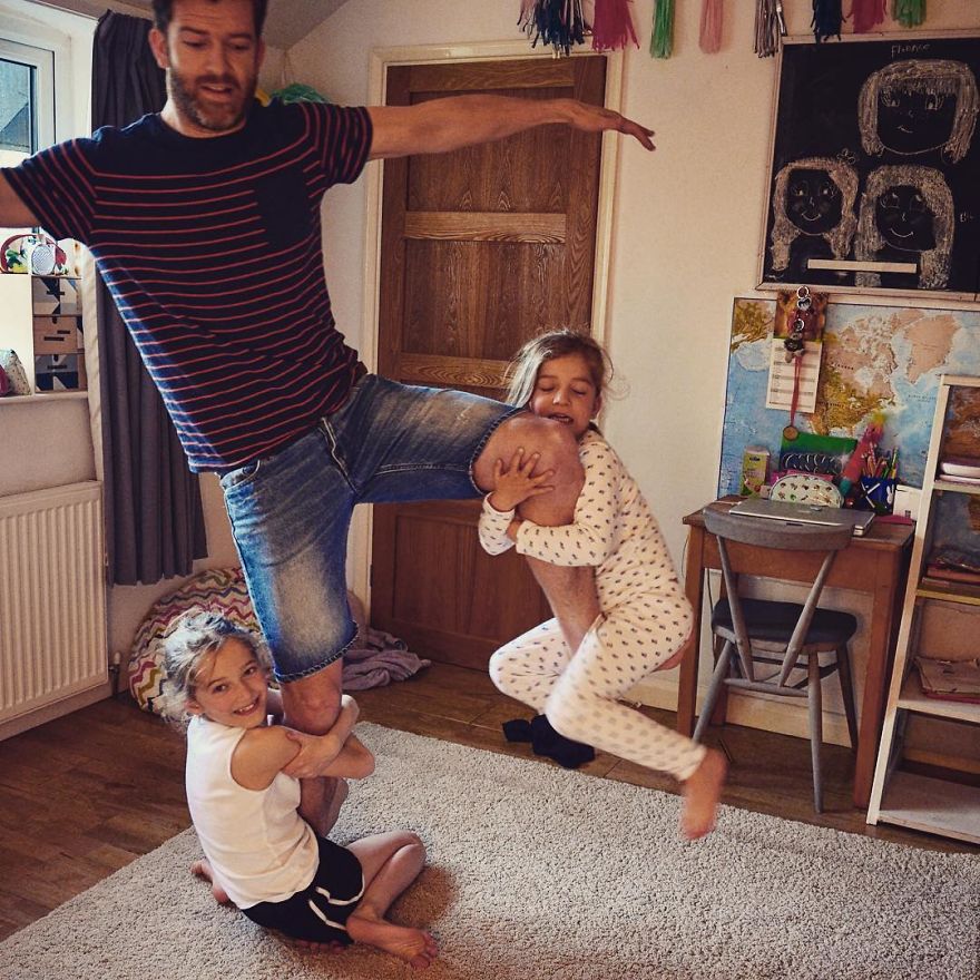 Essere papà di quattro figlie: il fotoracconto