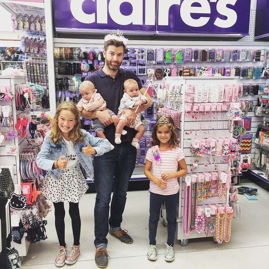 Essere papà di quattro figlie: il fotoracconto