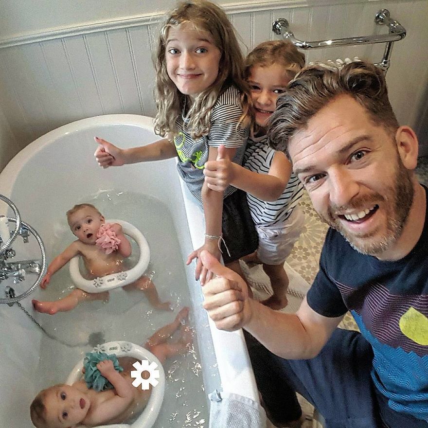 Essere papà di quattro figlie: il fotoracconto