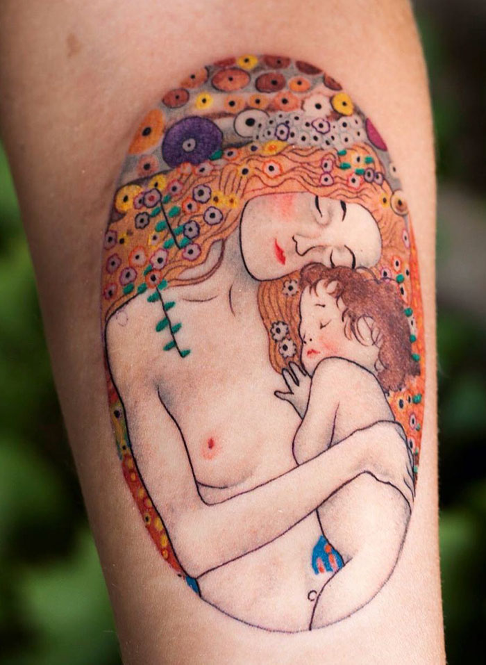 20 tatuaggi ispirati a Gustav Klimt per persone con un lato artistico spiccato