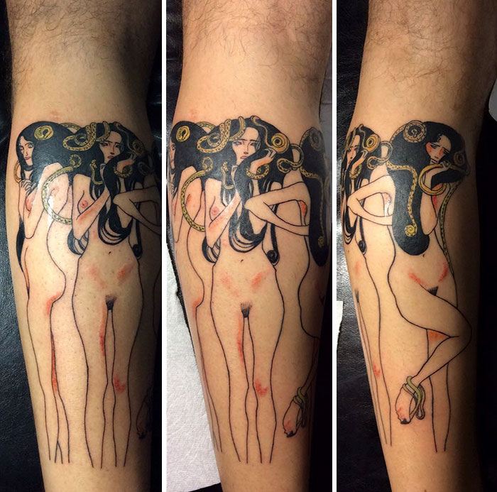 20 tatuaggi ispirati a Gustav Klimt per persone con un lato artistico spiccato