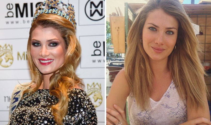 Palcoscenico VS vita reale: 20 miss su e giù dalla passerella
