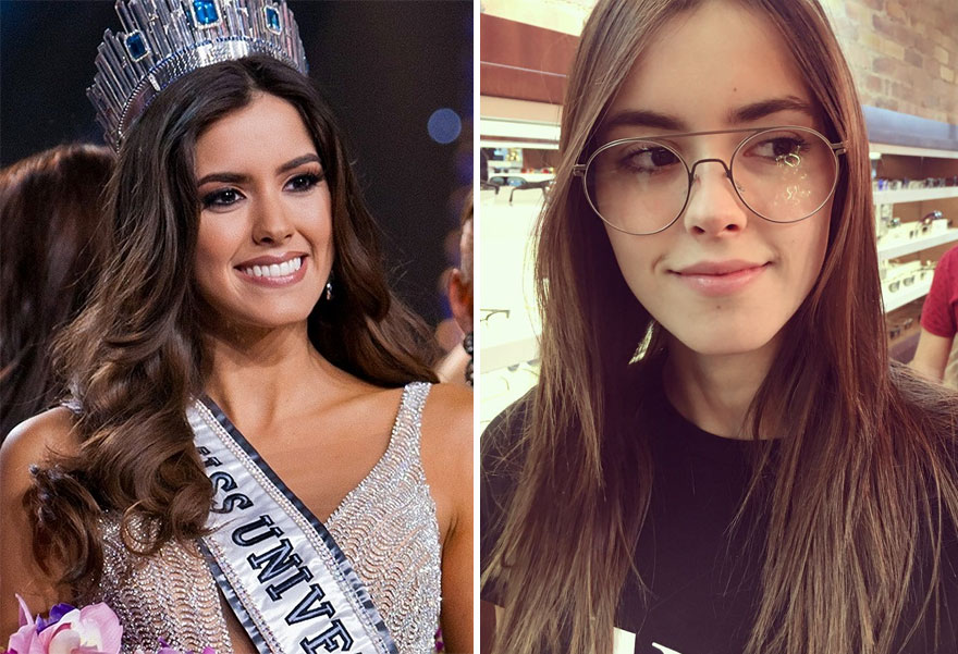 Palcoscenico VS vita reale: 20 miss su e giù dalla passerella