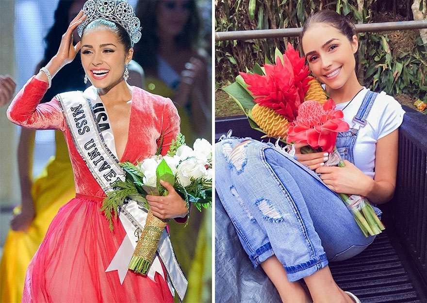 Palcoscenico VS vita reale: 20 miss su e giù dalla passerella