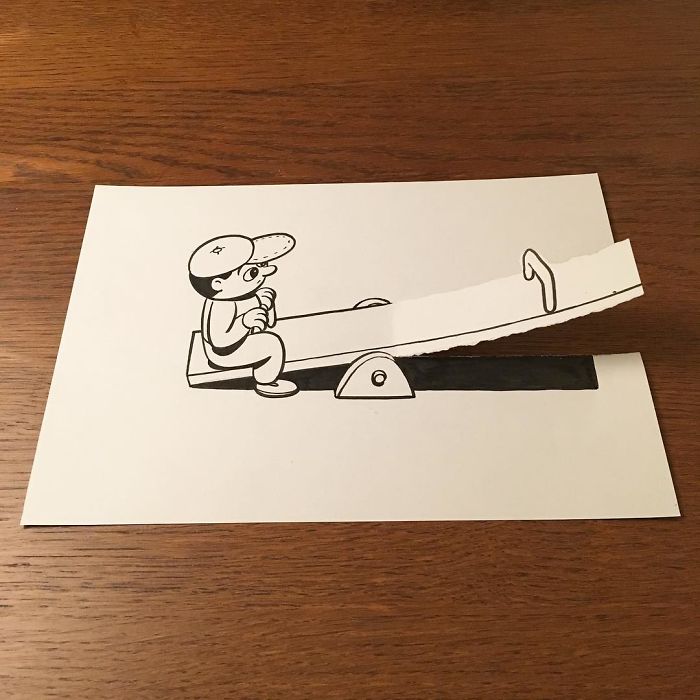 30 disegni 3D che raccontano imprevisti e storie di vita quotidiana