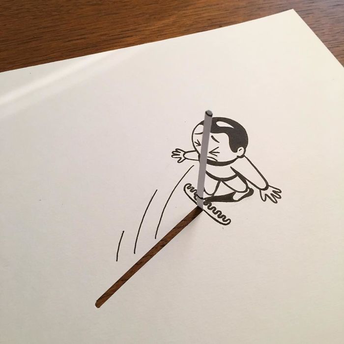 30 disegni 3D che raccontano imprevisti e storie di vita quotidiana