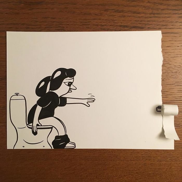 30 disegni 3D che raccontano imprevisti e storie di vita quotidiana