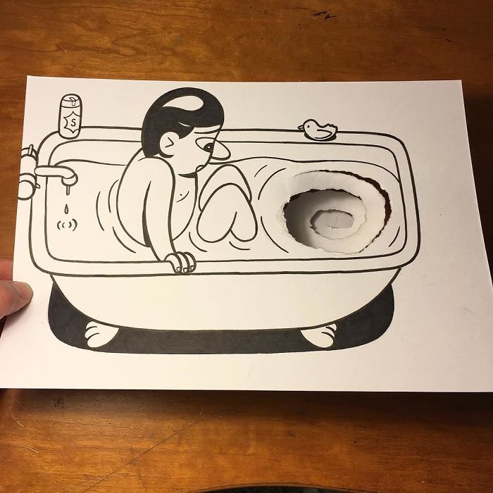 30 disegni 3D che raccontano imprevisti e storie di vita quotidiana