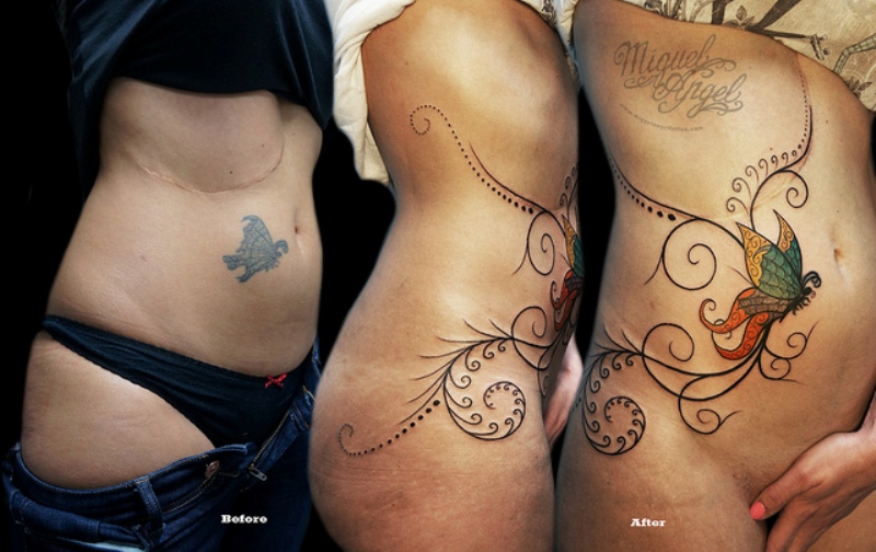 24 geniali tatuaggi fatti con l'aiuto di nei, macchie o malattie della pelle