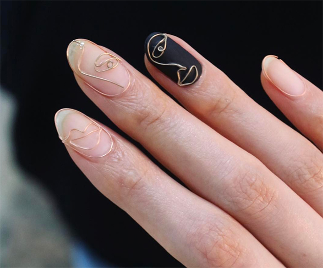 Manicure con il filo di ferro. Una tendenza di cui possiamo fare a meno