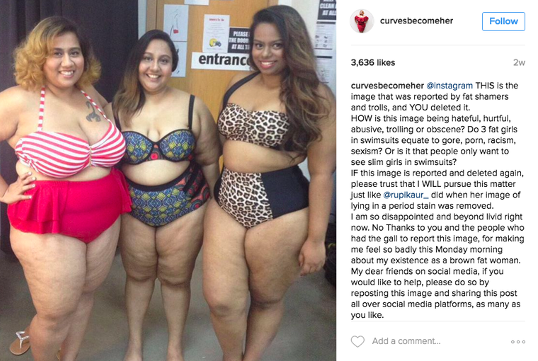 Instagram rimuove la sua foto in bikini. La risposta della blogger plus-size