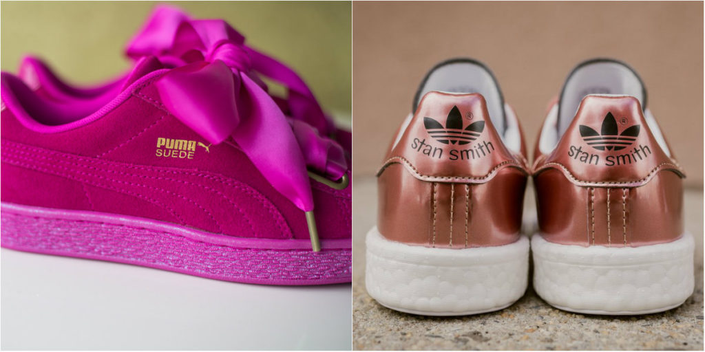 Sneakers 2017 a tutto rosa: dalle Adidas Stan Smith Boost alle Puma Suede Heart