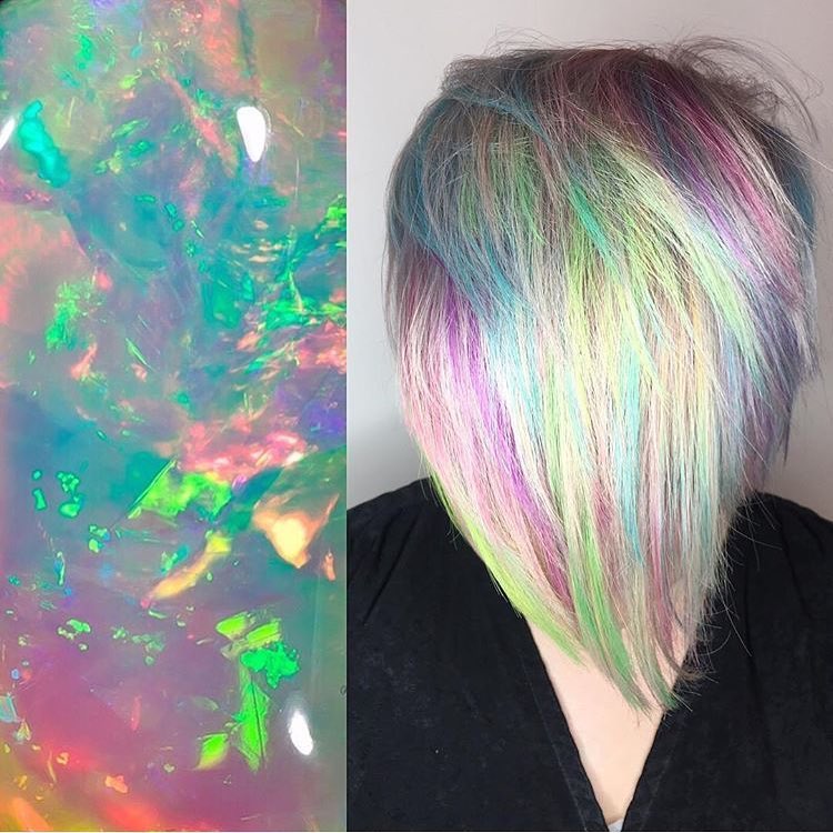 Geode hair: capelli arcobaleno come le pietre semipreziose