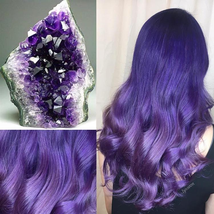 Geode hair: capelli arcobaleno come le pietre semipreziose
