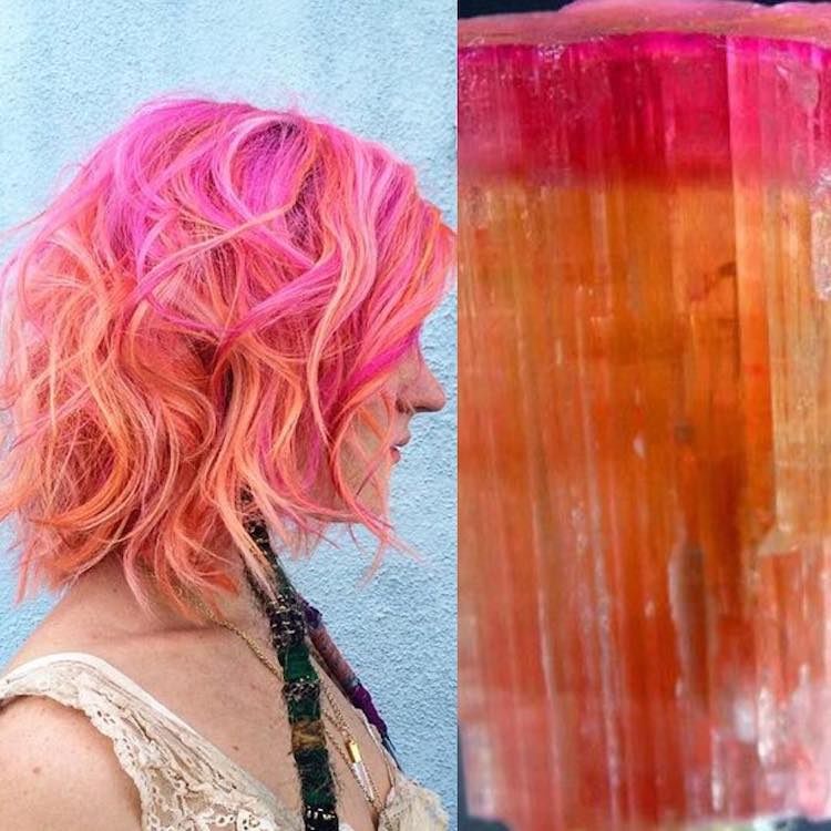 Geode hair: capelli arcobaleno come le pietre semipreziose