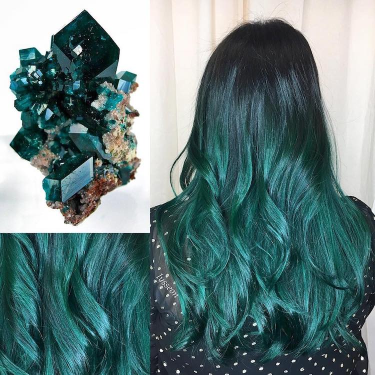Geode hair: capelli arcobaleno come le pietre semipreziose