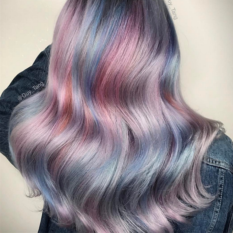 Geode hair: capelli arcobaleno come le pietre semipreziose