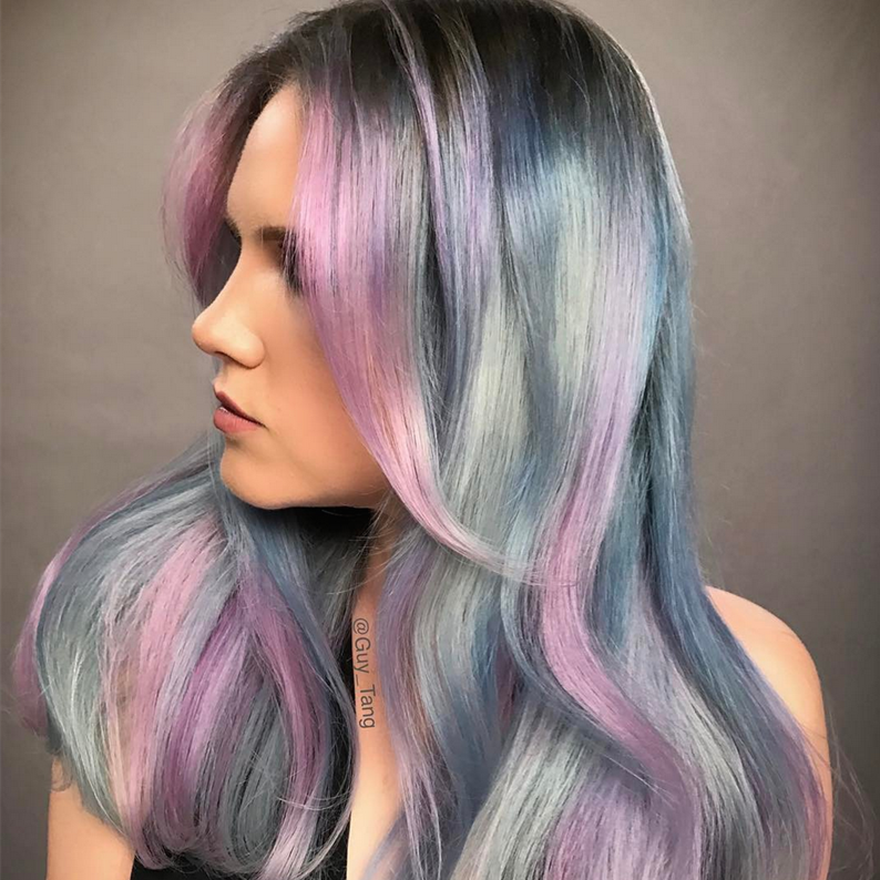 Geode hair: capelli arcobaleno come le pietre semipreziose