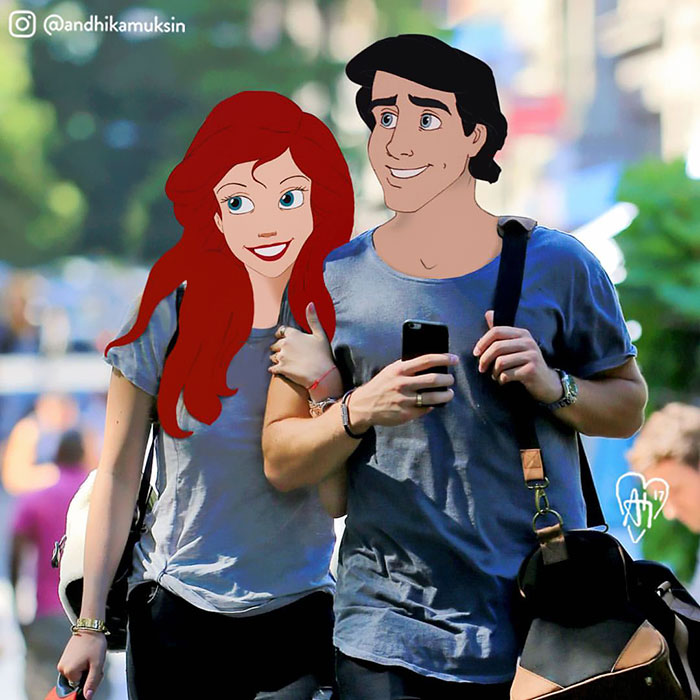 Se le principesse e i principi Disney fossero delle star di oggi