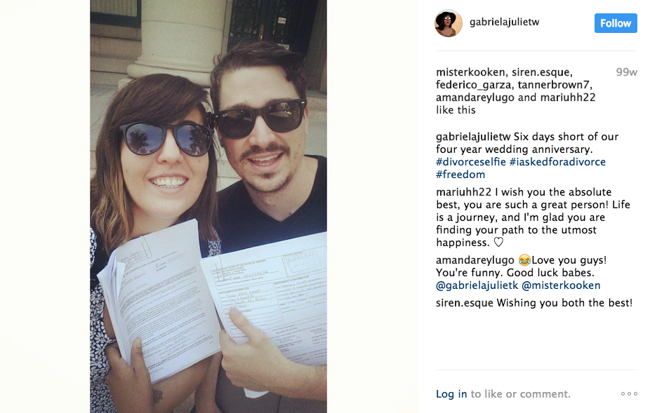 Dirsi addio non è mai stato così... Bello: ecco i #divorceselfie di 13 coppie
