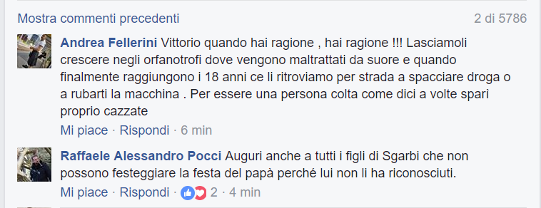 E i figli dei gay? Quei post choc di Sgarbi e Nina Moric sulla Festa della Mamma