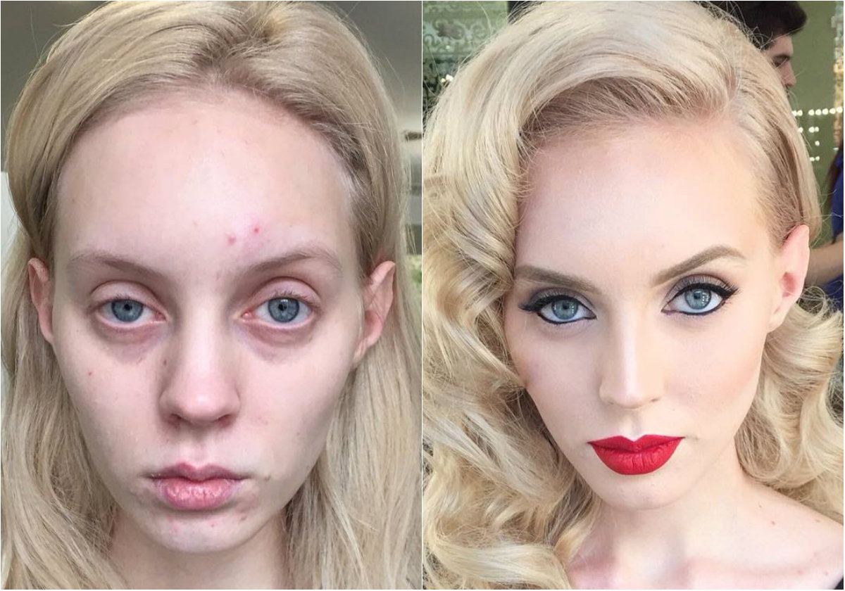 15 donne che cambiano completamente con il trucco (senza photoshop!)