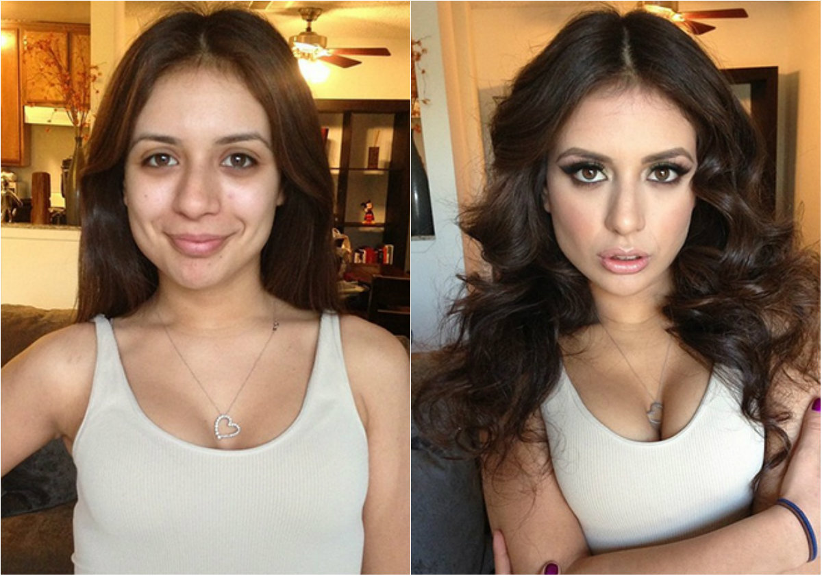 15 donne che cambiano completamente con il trucco (senza photoshop!)