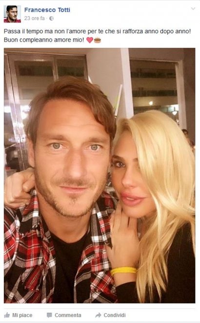 Totti: una storia d'amore lunga 28 anni e tutte le dediche a Ilary "sul campo"