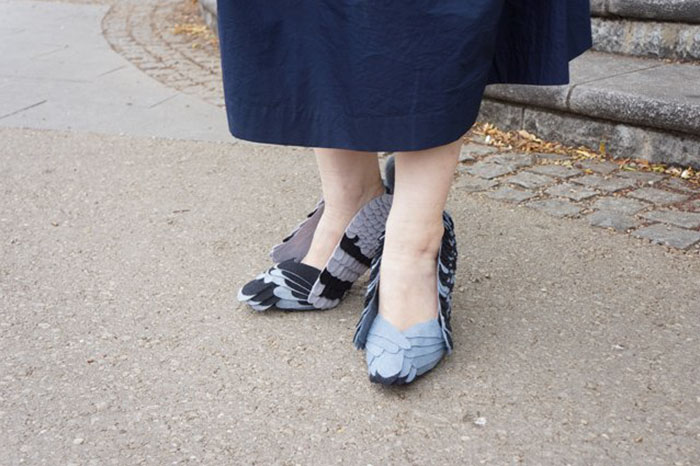 Tutti pazzi per le scarpe piccione con il tacco