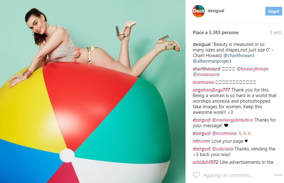 Desigual sceglie la modella con la cellulite: zero Photoshop, zero complessi